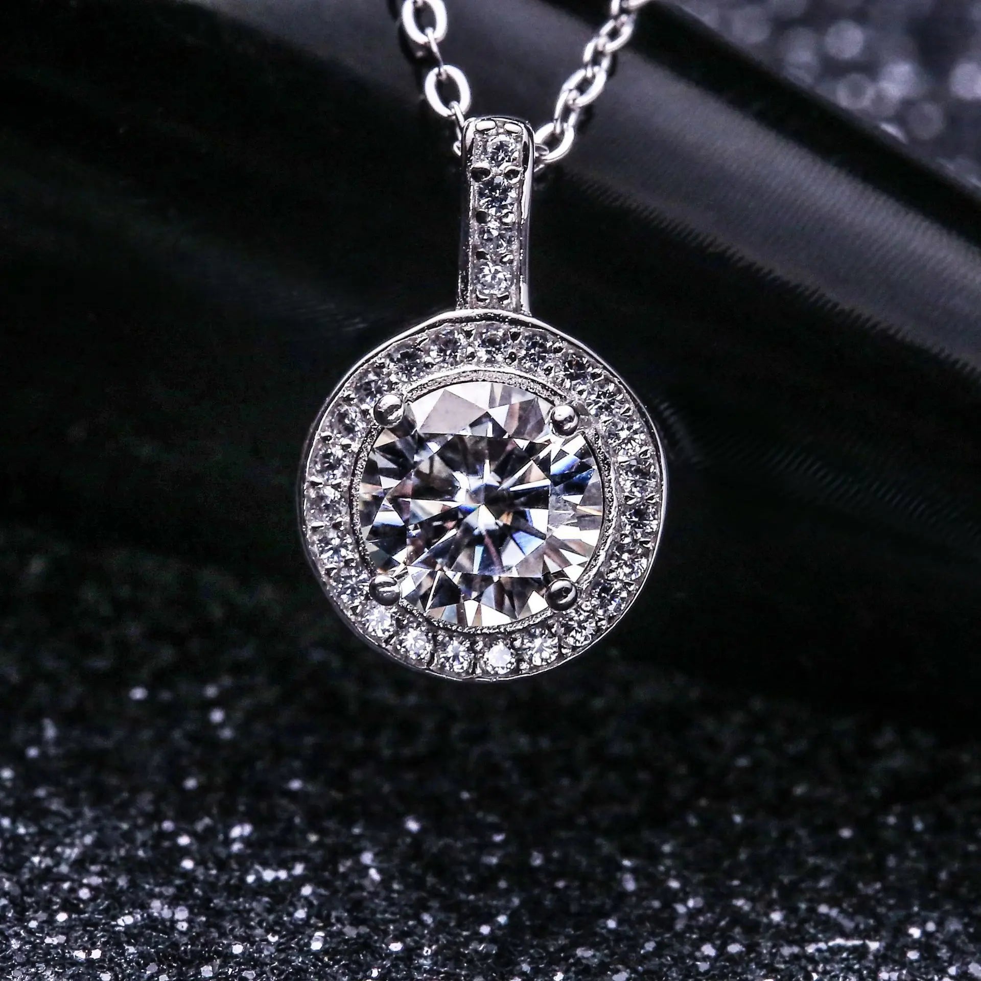 925 Sterling Silver Necklace Fashion Italian Silver Necklace Jewelry for Men and Women Plated 18k White Gold Necklace