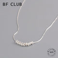 Silver color Chain Choker Necklace For Women Trendy Fashion Ball Fine Jewelry Wedding Party Birthday Gift