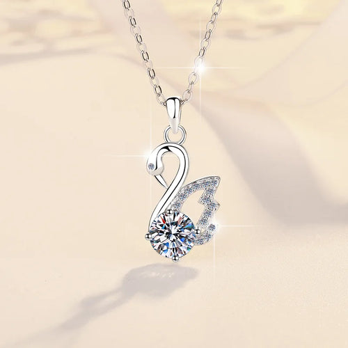 925 Silver Necklace Pendant Cute for Women Sterling-Silver Noble Wedding Jewelry Fine Accessories Fashion Party Gifts