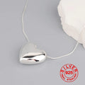 Silver color Heart Choker Necklace For Women Men Smiple Geometric Fine Jewelry Wedding Party Birthday Gift