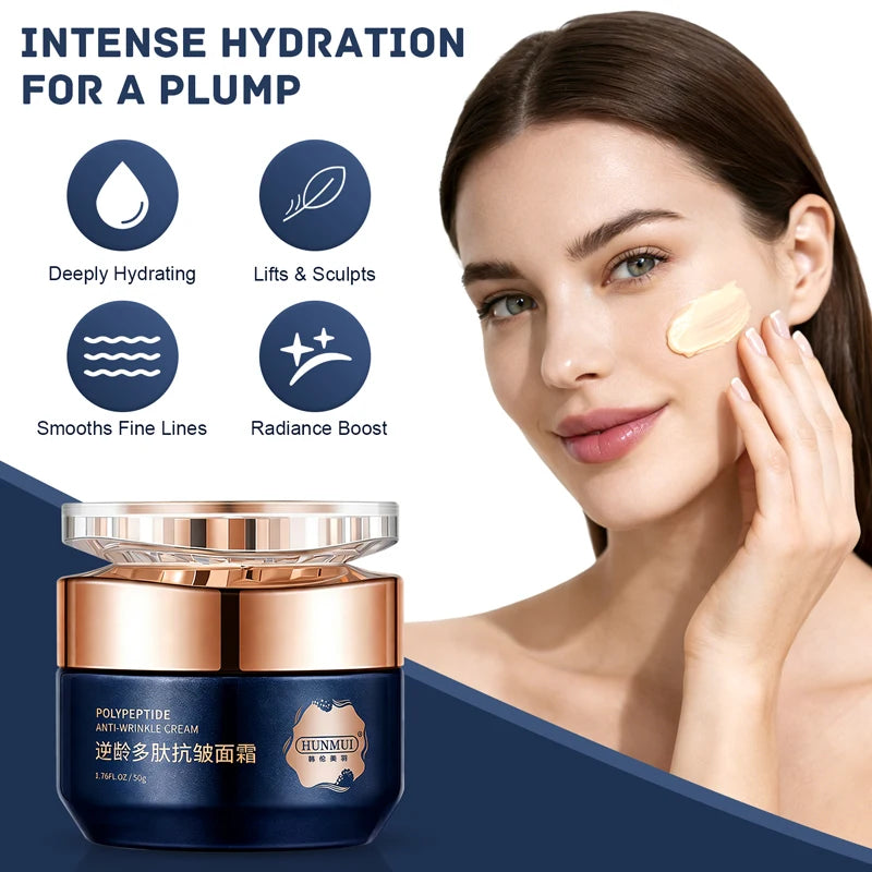 Polypeptide Anti-Wrinkle Firming Anti-Aging Face Cream | Firming Lifting Moisturizer | Wrinkle Reduction | 24H Hydration