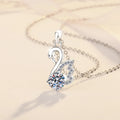 925 Silver Necklace Pendant Cute for Women Sterling-Silver Noble Wedding Jewelry Fine Accessories Fashion Party Gifts